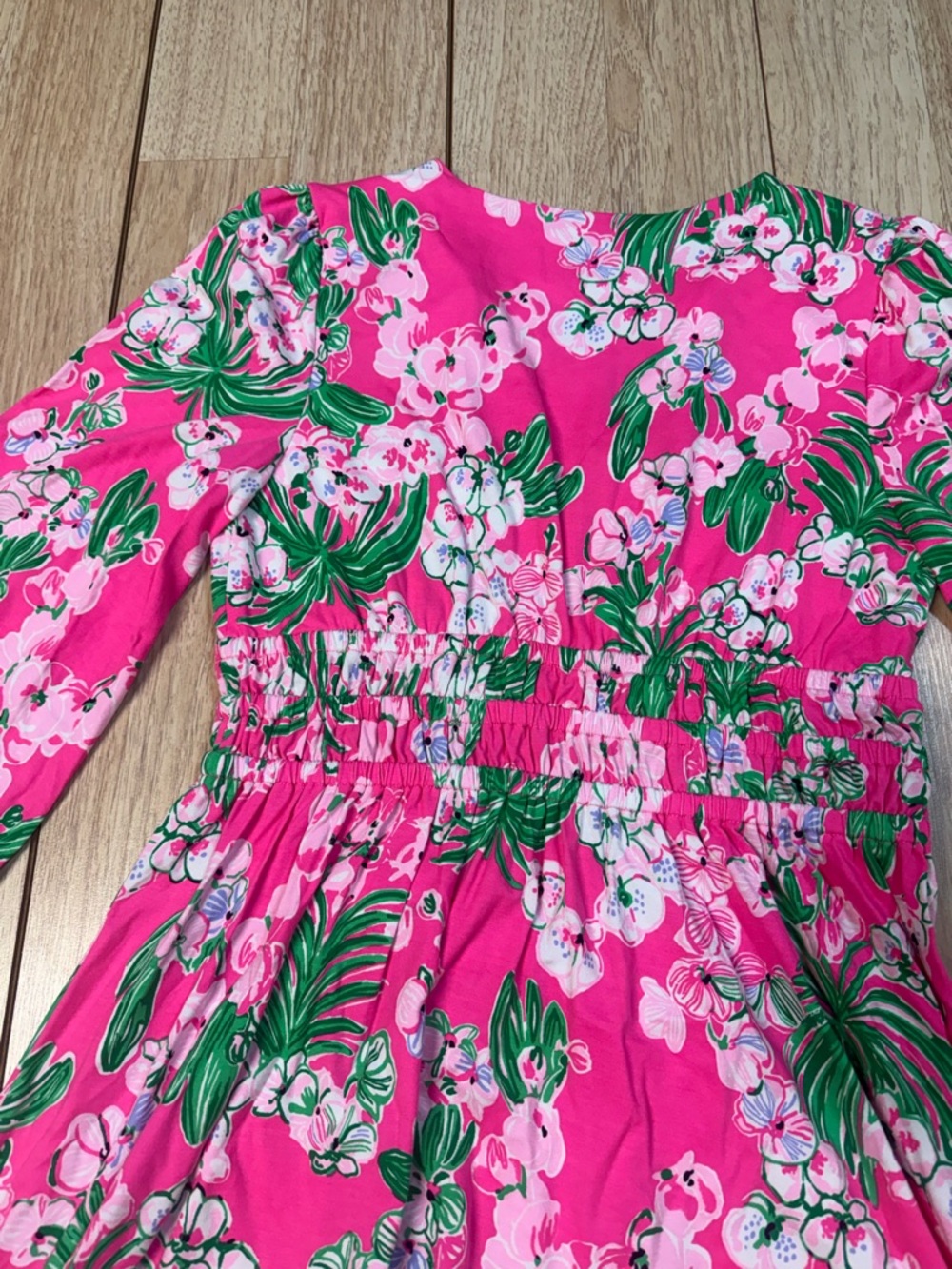 Lily Pulitzer Calla Long Sleeve Vneck Dress - Picture 8 of 8